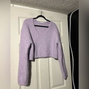Zara cropped sweater